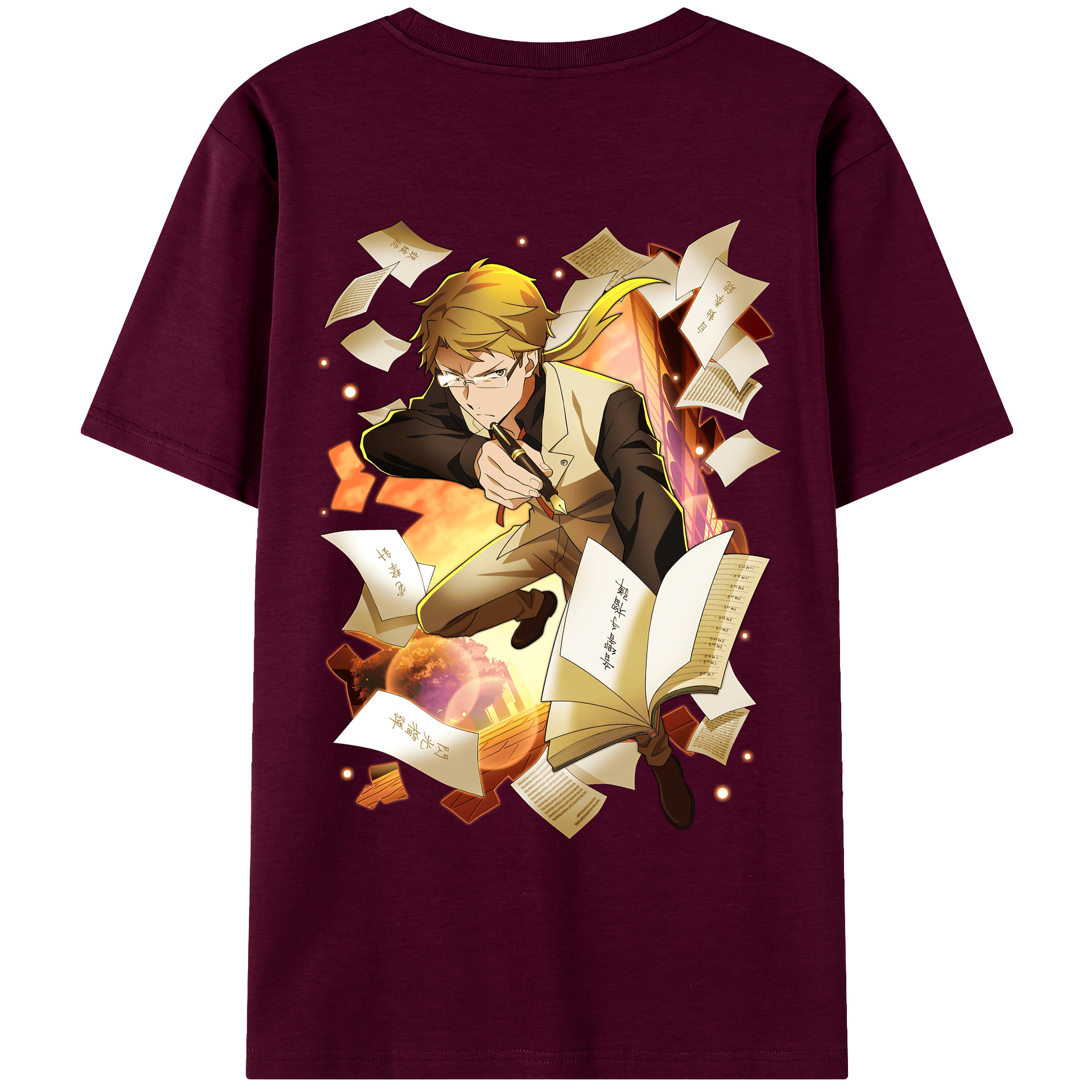 （画像用） 文豪ストレイドッグス Bungo Stray Dogs レディース半袖Tシャツ(バックプリント)
